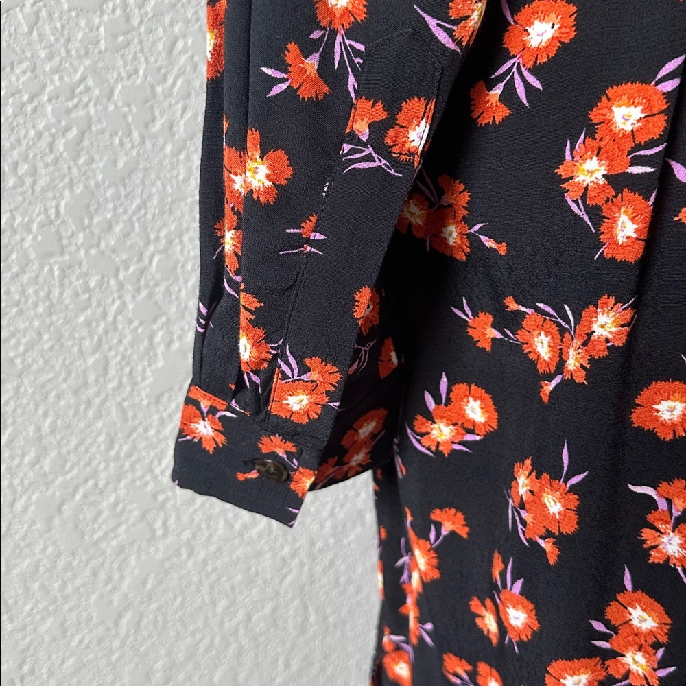 Ann Taylor | Floral Belted Shirt Dress (NWOT) - Picture 8 of 8